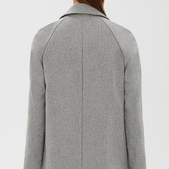 NWT $535 Theory Haloki Wool Blend Coat in Grey SIZE S - Picture 2 of 8
